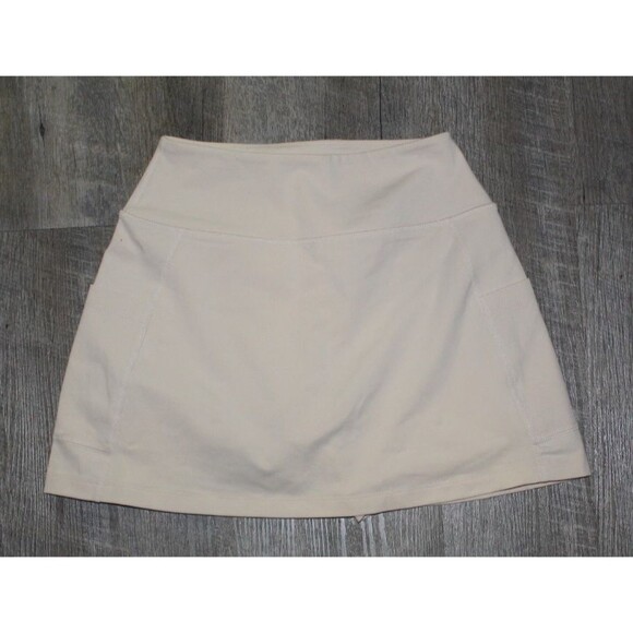 MATE THE LABEL WOMEN'S ORGANIC COTTON TENNIS SKORT W/POCKETS NWOT BONE SZ S - Picture 4 of 8